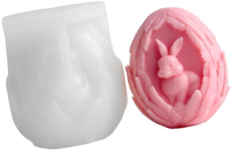 Molde de chocolate de Pascua, desmoldado flexible de grado alimenticio para accesorios de manualidades de jabón, accesorios de Pascua, silicona de grado alimenticio, flexible para accesorios de