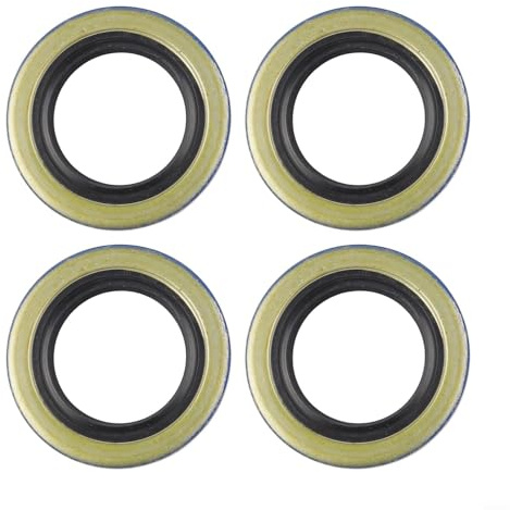Valixirant Lot de 4 joints à lèvre 12192TB pour essieux de remorque de 907,2 kg, kit de joint de graisse de 3,2 x 5 cm, compatible avec les broches BT8, roulements L44643 L44610