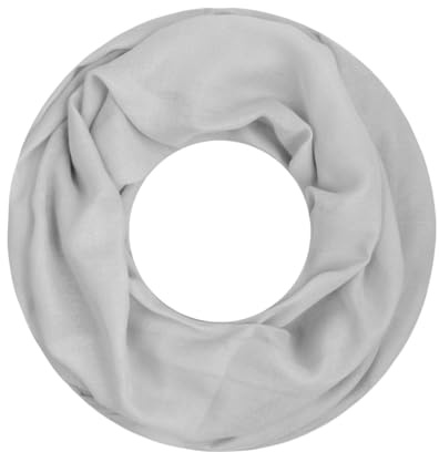 Majea Damen Loop Schal Cary – Eleganter Schlauchschal unifarben – 170x75cm weicher Rundschal für Business & Alltag