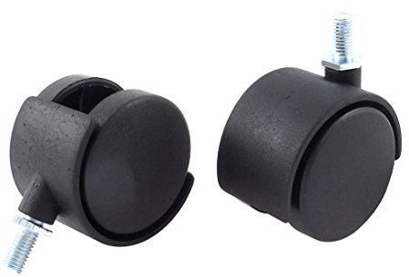 Aexit Office Chair 5/16 x 5/8 Threaded Stem Nylon 2 Swivel Twin Caster Wheels 2pcs (e5f398042916c523251bc0b3f81cc41f)
