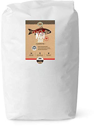 Nutramare Koi360 Pro Swim 10 kg Herbst-Koifutter Nachfüllbeutel | Ideales Wachstum durch 40% Protein, Spirulina für Intensive Farben