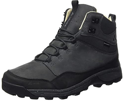VAUDE wasserdichte Wanderstiefel für Damen “HKG Core Mid STX”, leichte Wanderschuhe für ausgiebige Touren, bequeme und rutschfeste Outdoorschuhe in schwarz - Größe 39,5