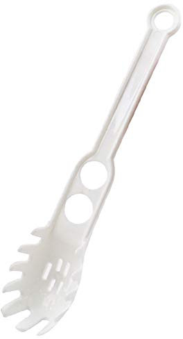 Zonfer Espagueti Servidor Fideos Cuchara con 2-Holes Los Espaguetis Medida Cocina Gadget