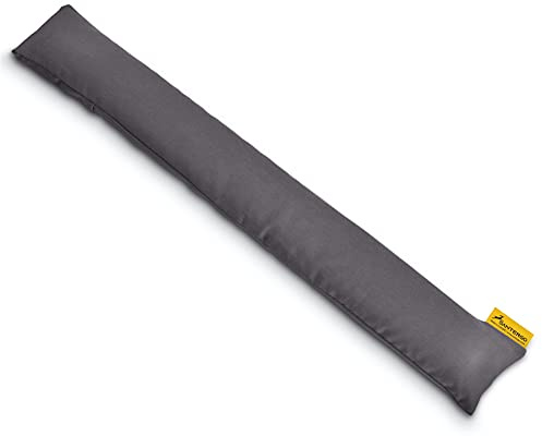 SANTERGO Handgelenkauflage für die Tastatur - ergonomische Handballenauflage aus Bio-Hirsespreu mit abnehmbarer Hülle, Anti-Sehnenscheidenprobleme für Laptop & Computer, Wirst Rest in Grau