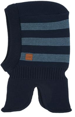 maximo Kinderschlupfmütze GOTS mit Streifen, 51cm, Navy