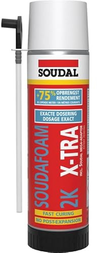 Soudafoam 2K X-tra, schiuma poliuretanica a 2 componenti ad alta efficienza, Soudal spray 400 ml