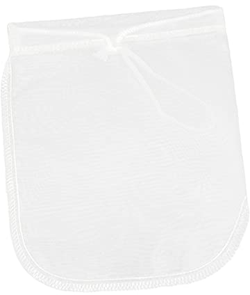 DOITOOL Nylon Filter Bags for Nut Milk and Soy Milk Food Strainer Bag Drawstring Closure Reusable for Making Yogurt and Fruit Juice