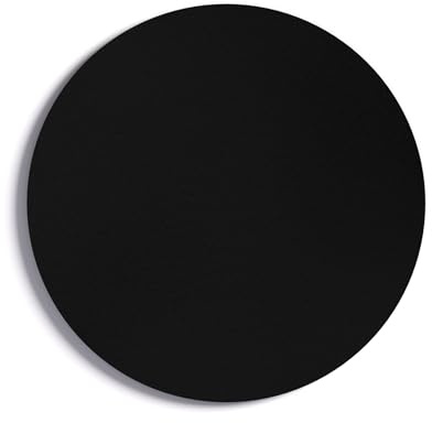 ALLboards Runde schwarze Magnettafel, RUND, Durchmesser 60 cm – rahmenlose Magnettafel Schreibtafel Magnetwand
