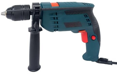 Trapano Avvitatore Elettrico a Percussione 1050W 0-2700RPM con Mandrino 13mm Autoserrante impugnatura Antiscivolo