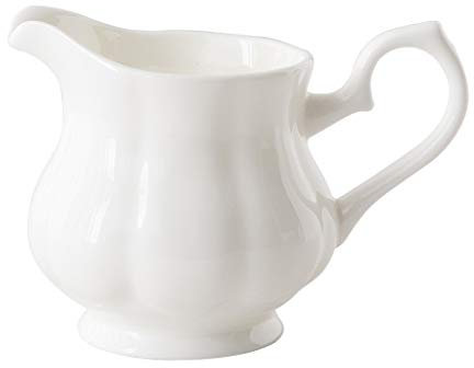 YAOSHER Plato Creamer, de cerámica Blanca con Mango, café Leche Creamer, Pitcher Pitcher Servir la Salsa de Jarra for la Cocina Placa