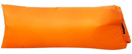HUMAJORY Aufblasbares Lazy Sofa for Erwachsene, Aufblasbares Lounger-Luftsofa mit Tragetasche, Tragbare Luftliege, Wasserdicht for Pool, Camping, Reisen(Orange)