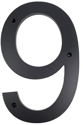 Numero Civico Esterno 20-30 cm grande numero civico esterno lettere esterne #0-9 grande alfabeto for porta casa numeri esterni indirizzo targa segni sulla porta Numeri Civici Esterni(Number-9,30cm (12
