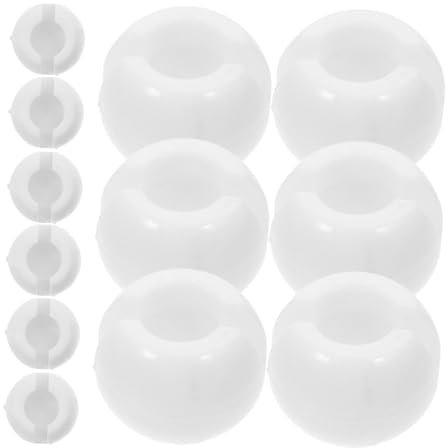 OSOLADY 12pcs Blind Chain Stops Beaded Chain Stops for Blinds Beaded White Accessories