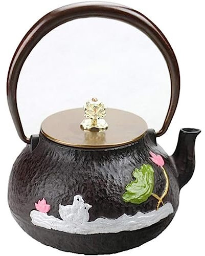 IWENZHKPA Tetera Teapot Tetera De Hierro Fundido De 1L/1000ML, Tetera Japonesa Creativa como Decoración del Hogar O La Cocina Tetera Infusiones