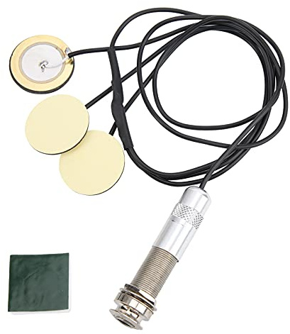 outdoorm Guitar Pickup Selfup Selfadhäsive Piezo -Wandler Schwarz für akustische Ukulele Banjo -Bass Violin -Verstärker