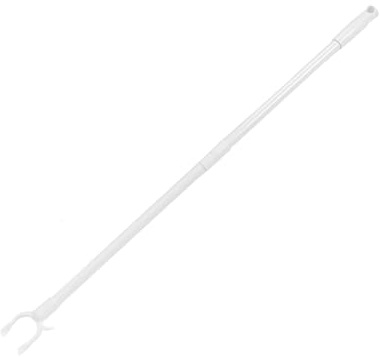 Alipis Bastone per Appendere Abiti in Carbonio Plastica Bianco, Stendino da Balcone Estensibile Versatile e Stabile per Uso Domestico e Vita Quotidiana