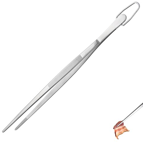 U-Taste Pinza de Cocina 30 cm, Acero Inoxidable 18/8, Punta Afilada