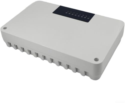 Cushteg Regolatore di riscaldamento centralizzato a 8 zone per impianto di acqua calda a pavimento con pompa e comando attuatore valvola, mozzo termostato intelligente a 8 circuiti, 100-240 VAC, ABS