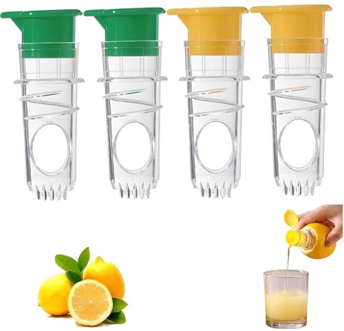 FUHAMJ 4 Pièces Presse Citron Manuel, Pressecitron Et Orange Avec Base Antidérapante, Presse Agrume Manuel Pour Cuisine, Bar, Restaurant, Facile À Nettoyer