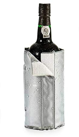 GEL FLASCHENKÜHLER Grau Kühlmanschette Champagnerkühler Weinkühler Sekt Wein 79
