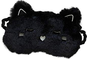 minkissy Hundeaugenmaske Aus Superweichem Plüsch Schlafaugenklappe Mit Cartoon-design Augenbinde Für Reisen Und Zuhause Lichtundurchlässige Augenmaske
