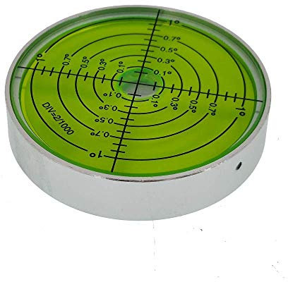 XMLEI Petit niveau à bulles horizontal universel en alliage d'aluminium de haute précision - Pratique et rapide (argenté/vert – avec magnétique)