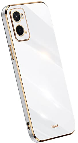 KEYYO Case For OPPO A96 / OPPO A76 / OPPO A36, Protective Tpu Silicone Cell Phone Case With Electroplating From Phnom Penh, Shockproof Bumper Case Soft Cover - White