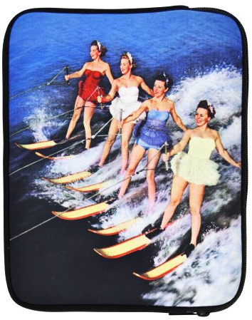 ICOVERI Custodia tablet di protezione in neoprene. Borsa con cerniera. Custodia iPad 10.2 iPad 9.7 iPad Pro 11 Pro 10.5 iPad Air 4 10.9 Air 2 iPad 4 3. Compatibile tablet da 9-11 Pollici. Surf Girls