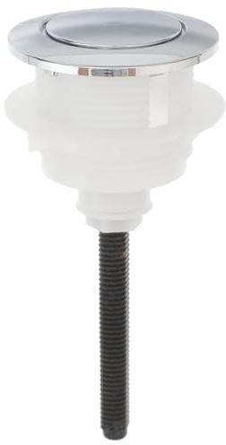 Operitacx Wc-Tankknopf Ersatz Einzeldruck Spülknopf 5.12X1.81In Toilettentaste Spülkasten Knopf Badinstallation Robust Rostfrei Umweltfreundlich