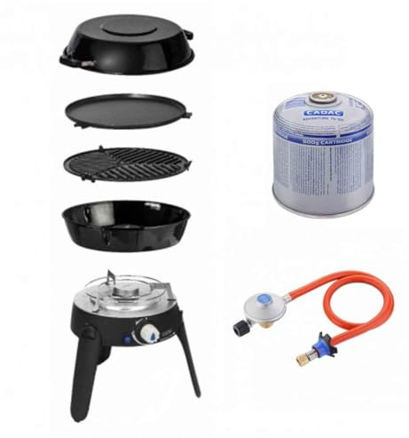 Antarion Pack CADAC Barbecue gaz Safari Chef 30 + détendeur + Cartouche de gaz