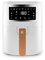 Kitchencook - Friteuse Sans Huile 4l - 8 Programmes - Minuterie Numérique - Thermostat Réglable - 1400w - Blanc
