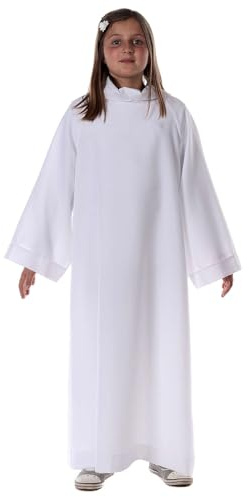Holyart Abiti Prima Comunione: Abitino per Prima Comunione in Primis Modello Classico, 120 cm (47 INC.)