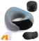 Feelhap Almohada de Viaje para Cuello, Almohada Cervical Espuma Viscoelástica Almohada de Cuello de Viaje, Cojin de Viaje Cuello Almohada de Avión Cojín de Cuello con Máscara de Ojos,Tapones y Bolsa