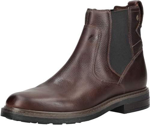 Clarks Premium mäns Newford Easy Chelsea Boot, brunt läder, 8 UK, Brunt läder, 40.5 EU