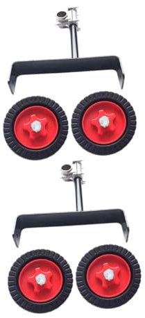 Kisangel Lot De 2 Roues De Support Pour Tondeuse À Gazon Pour Coupe-bordures Et Rouleaux De Tondeuse