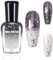 Thermo Nagellack Farbwechsel, Black & Clear Nagelack Glitzer, Schnelltrocknender Nagellack, Temperaturgesteuerter Nail Polish Mit Color Changing Effekt Geschenk Für Frauen Mädchen, 7 Ml