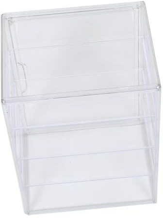 TOPPERFUN Présentoir à Gâteaux Et Boîte à Pain Transparente 4 Niveaux Réglables En Plastique Avec Porte Magnétique, Grosse Taille 36x27x22 Cm, Pour Comptoir Cuisine Et Boulangerie