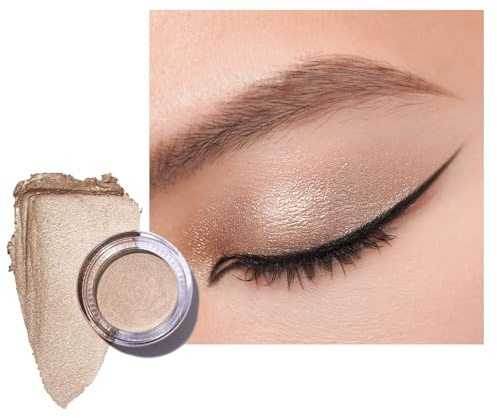 OULAC Fard a Paupiere Creme, Fard a Paupiere Paillette Sépia, Tient le Maquillage Pendant 12 Heures +, Résistant à la Transpiration, Résistant Aux Plis, Vegan | 06g (23) Light Luxury