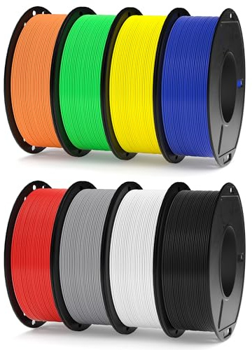 ELEGOO Rapido Filamento PLA+ 1.75 mm Multicolore 8×250 g, 30-600 mm/s, Filamento PLA Plus per Stampante 3D, Precisione Dimensionale +/- 0.02 mm, Filamento per La Maggior Parte delle Stampanti 3D