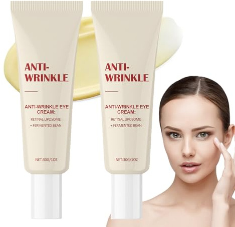 Ögonkräm med 4 % retinal liposom, fermenterade bönor, anti-aging ögonserum mot mörka ringar, ögonsäckar, rynkor, ögonringar avlägsnar omedelbart – ögonvård för kvinnor