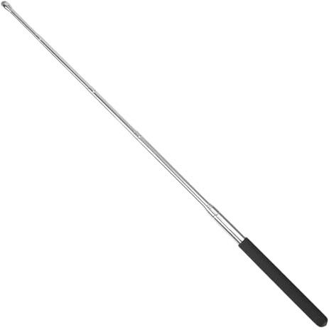 Teouuas Bacchetta Telescopica, Puntatore Telescopico in Acciaio Inox, Bastone Telescopico, Bastone Retrattile Estensibile Fino a 100cm per Insegnamento, Presentazioni (Versione touchscreen)