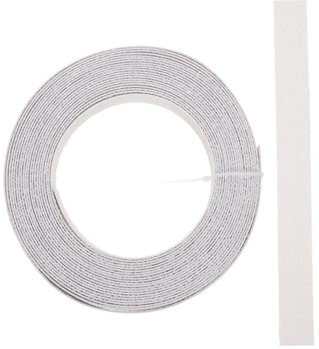 AUTSUPPL Pre Glued Self Adhesive Melamine Edge Banding Tape White Thick Wide Flexible Veneer Edging for Cabinets Plywood DIY Furniture Trim