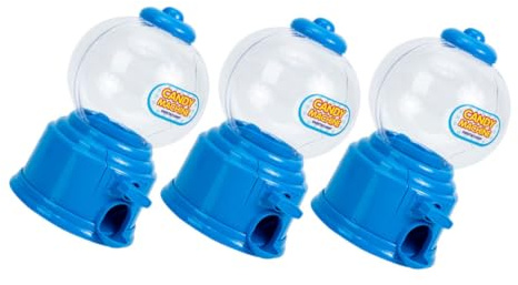 Cabilock 3 Piezas Mini Máquina de Dulces y Hucha para Dispensador Giratorio de Máquina Vending de para Fiestas de Cumpleaños y Decoración