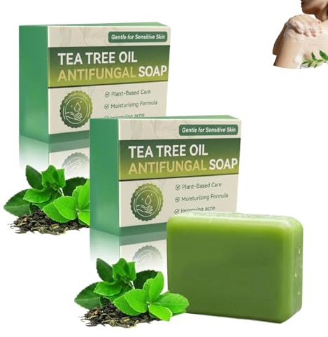Savon Antifongique Naturel Élimine Transpiration Odeurs Traite Démangeaisons Acné Pied d'Athlète Folliculite (2pc)