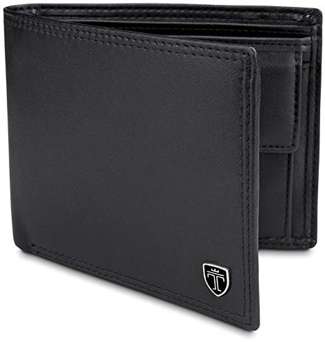 TRAVANDO Geldbeutel Männer Toronto RFID Geldbörse Herren schwarz Portemonnaie Portmonaise Geldtasche groß Brieftasche Portmonai Herrengeldbeutel Herrenbörse Herrengeldbörse Portmonee Geschenk