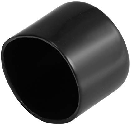 sourcing map Gummi Endkappen 48mm ID Schwarz 8 Stück | Gummikappen Runde Schutzkappen Gummi Abdeckung Stopfen Möbelgleiter Bolzen Gewindeschutz für Schrauben Rohr Stuhlbeine