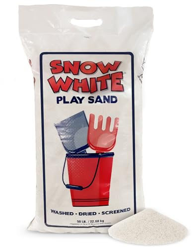 U.S. Silica Large 50 Pound Play Sand, Finely Graded, Fully Washed and Easy to Use for Children's Art, Trays, and Sandbox, 1 Pack