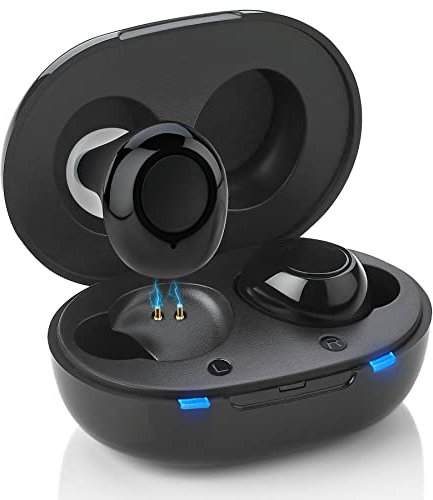 Digital - Next Generation in The Personal Device w/Noise Reduction - Rechargeable ITE 2 Piece Set, Portable Charging Case Assist for Adults and Seniors, Black