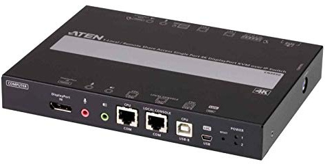ATEN CN9950 1-Local-Remote Share Access Einzelport 4K DisplayPort KVM over IP Switch
