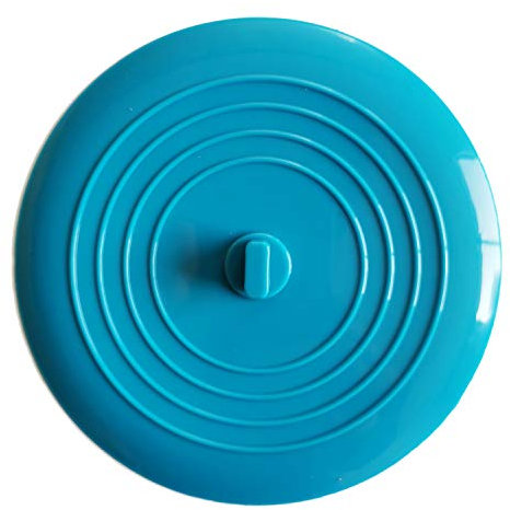 Hiscate Silicone Tub Stopper, Universal Sink Plug, Drain Plug for Kitchens, Bathrooms and Laundries, Sink Bathtub Drain Cover (15.3cm/6inch, Blue)